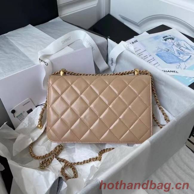 Chanel Flap Shoulder Bag Original leather AS2649 Apricot