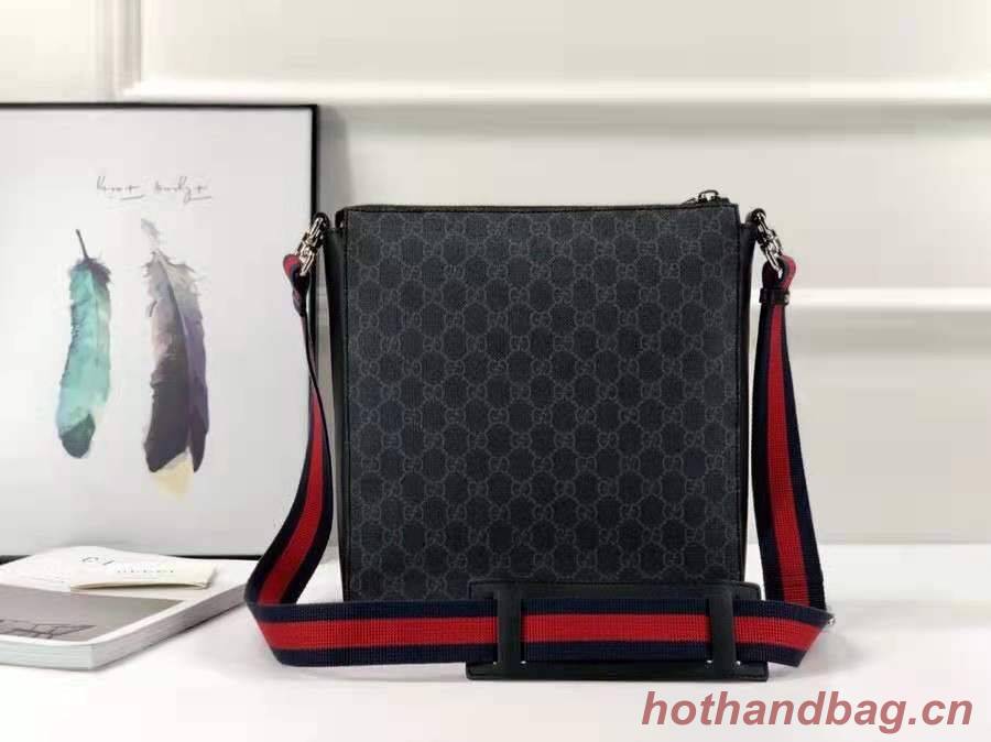 Gucci Canvas Messenger Bag 181065 black Gucci Canvas Messenger Bag 181065 black
