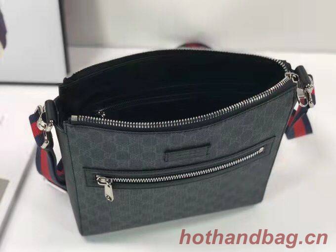 Gucci Canvas Messenger Bag 181065 black Gucci Canvas Messenger Bag 181065 black