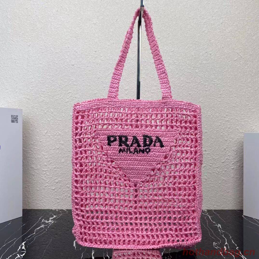 Prada Raffia tote bag 1BG393 pink Prada Raffia tote bag 1BG393 pink