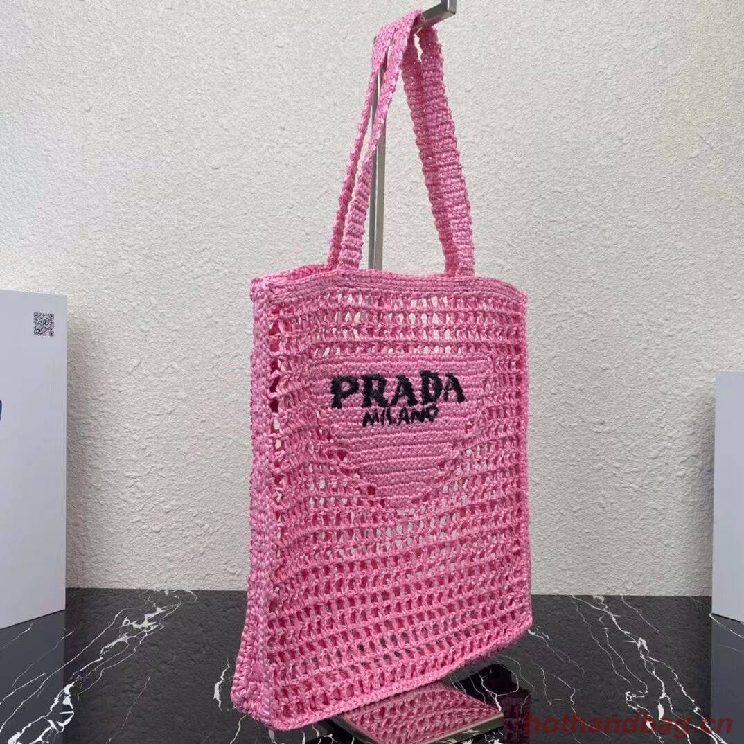 Prada Raffia tote bag 1BG393 pink Prada Raffia tote bag 1BG393 pink