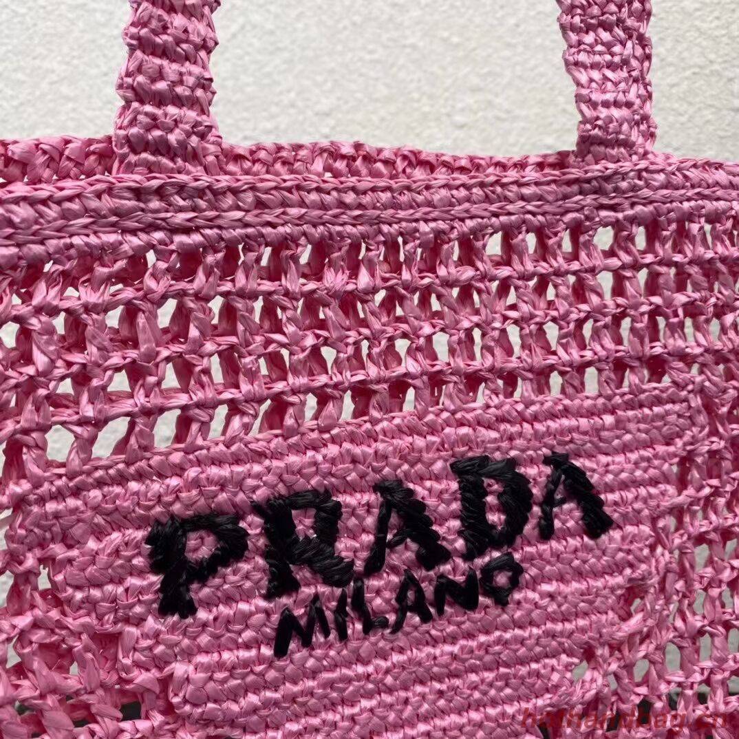 Prada Raffia tote bag 1BG393 pink Prada Raffia tote bag 1BG393 pink