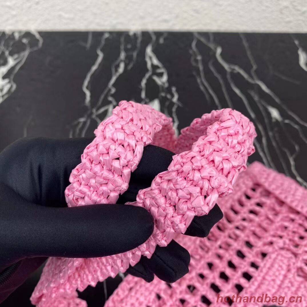 Prada Raffia tote bag 1BG393 pink Prada Raffia tote bag 1BG393 pink