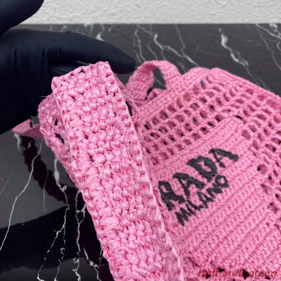 Prada Raffia tote bag 1BG393 pink Prada Raffia tote bag 1BG393 pink