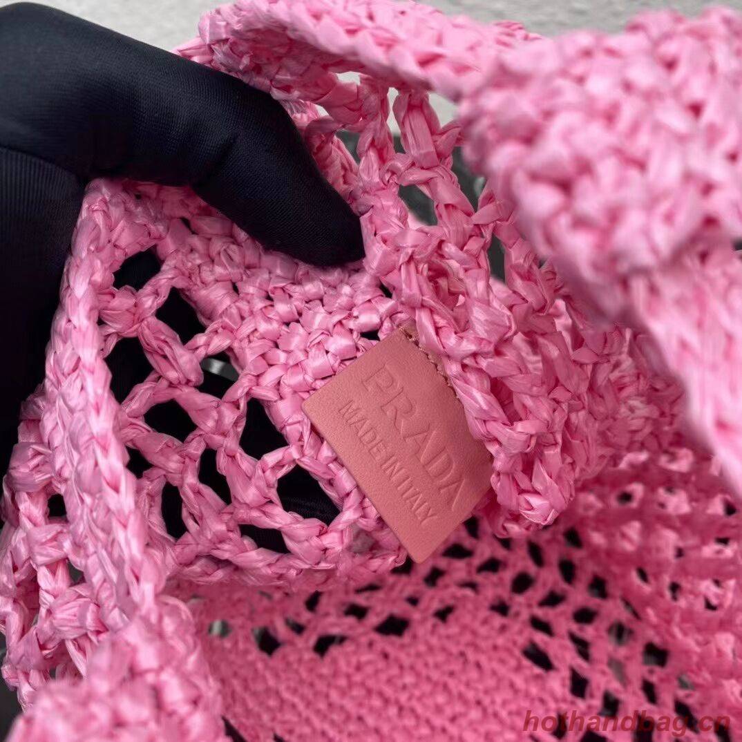 Prada Raffia tote bag 1BG393 pink Prada Raffia tote bag 1BG393 pink
