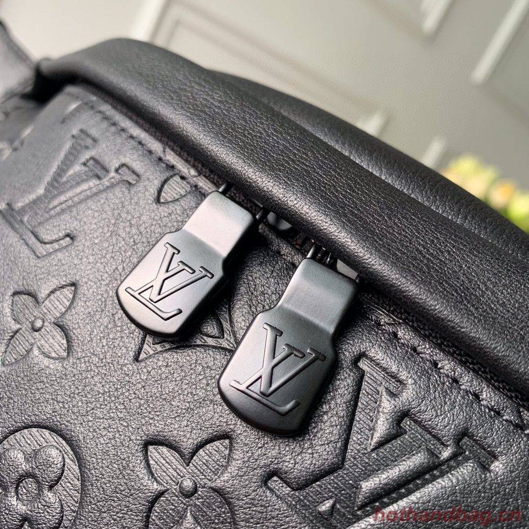 Louis Vuitton Monogram Canvas Original Leather Bumbag Beltbag M44388 Black Louis Vuitton Monogram Canvas Original Leather Bumbag Beltbag M44388 Black