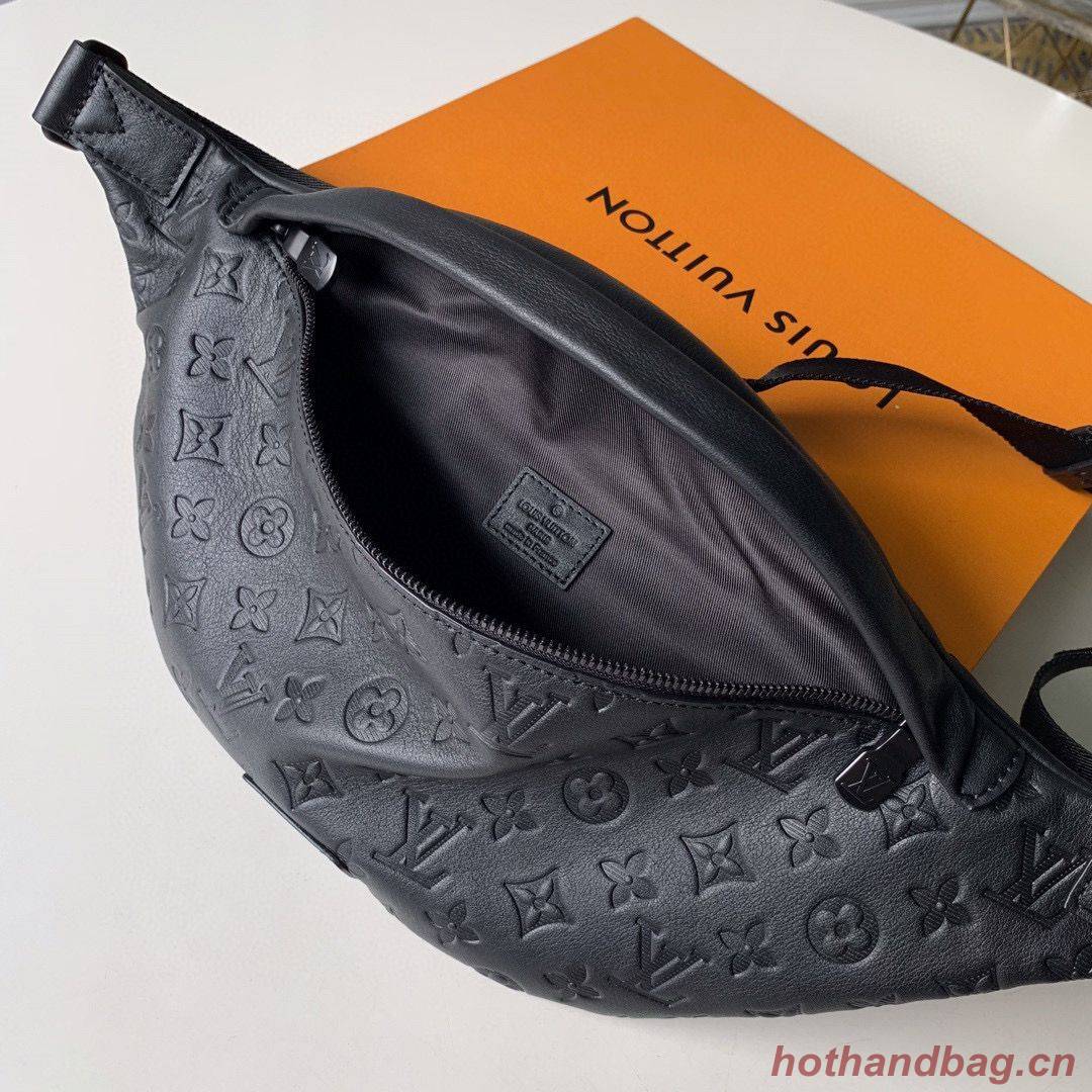 Louis Vuitton Monogram Canvas Original Leather Bumbag Beltbag M44388 Black Louis Vuitton Monogram Canvas Original Leather Bumbag Beltbag M44388 Black