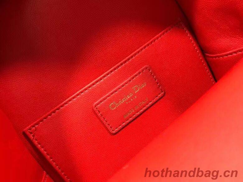 MINI DIOR BACKPACK Cannage Lambskin M9222 red MINI DIOR BACKPACK Cannage Lambskin M9222 red