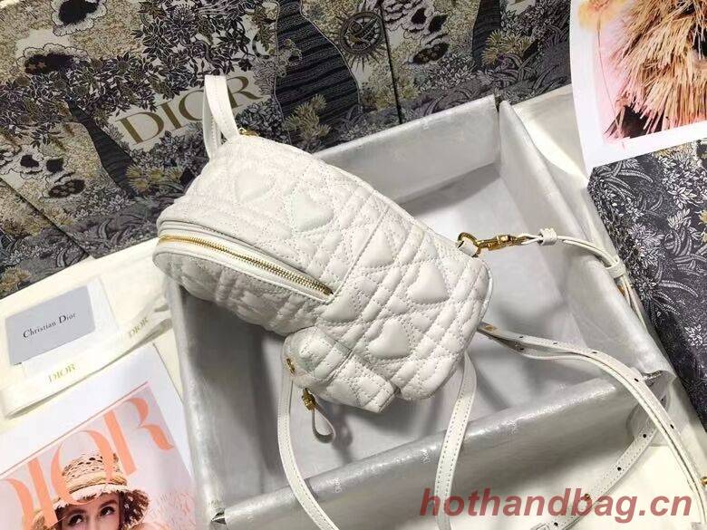 MINI DIOR BACKPACK Cannage Lambskin M9222 white MINI DIOR BACKPACK Cannage Lambskin M9222 white