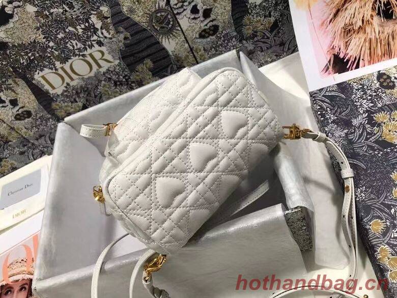 MINI DIOR BACKPACK Cannage Lambskin M9222 white MINI DIOR BACKPACK Cannage Lambskin M9222 white