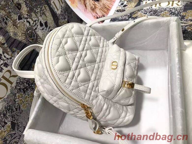 MINI DIOR BACKPACK Cannage Lambskin M9222 white MINI DIOR BACKPACK Cannage Lambskin M9222 white
