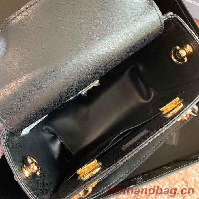 Dolce & Gabbana Origianl Leather Shoulder Bag 5158 black Dolce & Gabbana Origianl Leather Shoulder Bag 5158 black