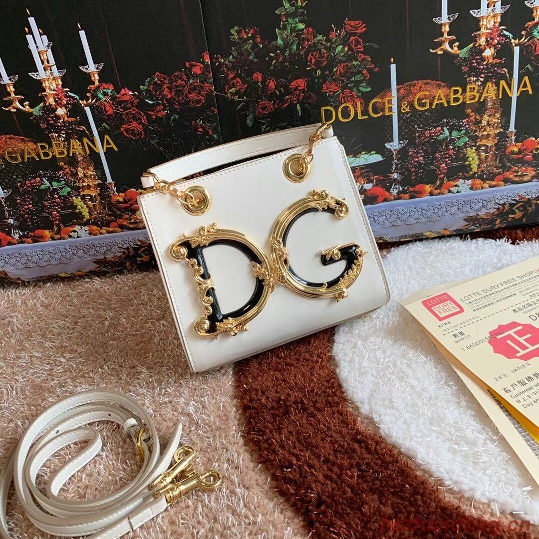 Dolce & Gabbana Origianl Leather Shoulder Bag 5158 white Dolce & Gabbana Origianl Leather Shoulder Bag 5158 white