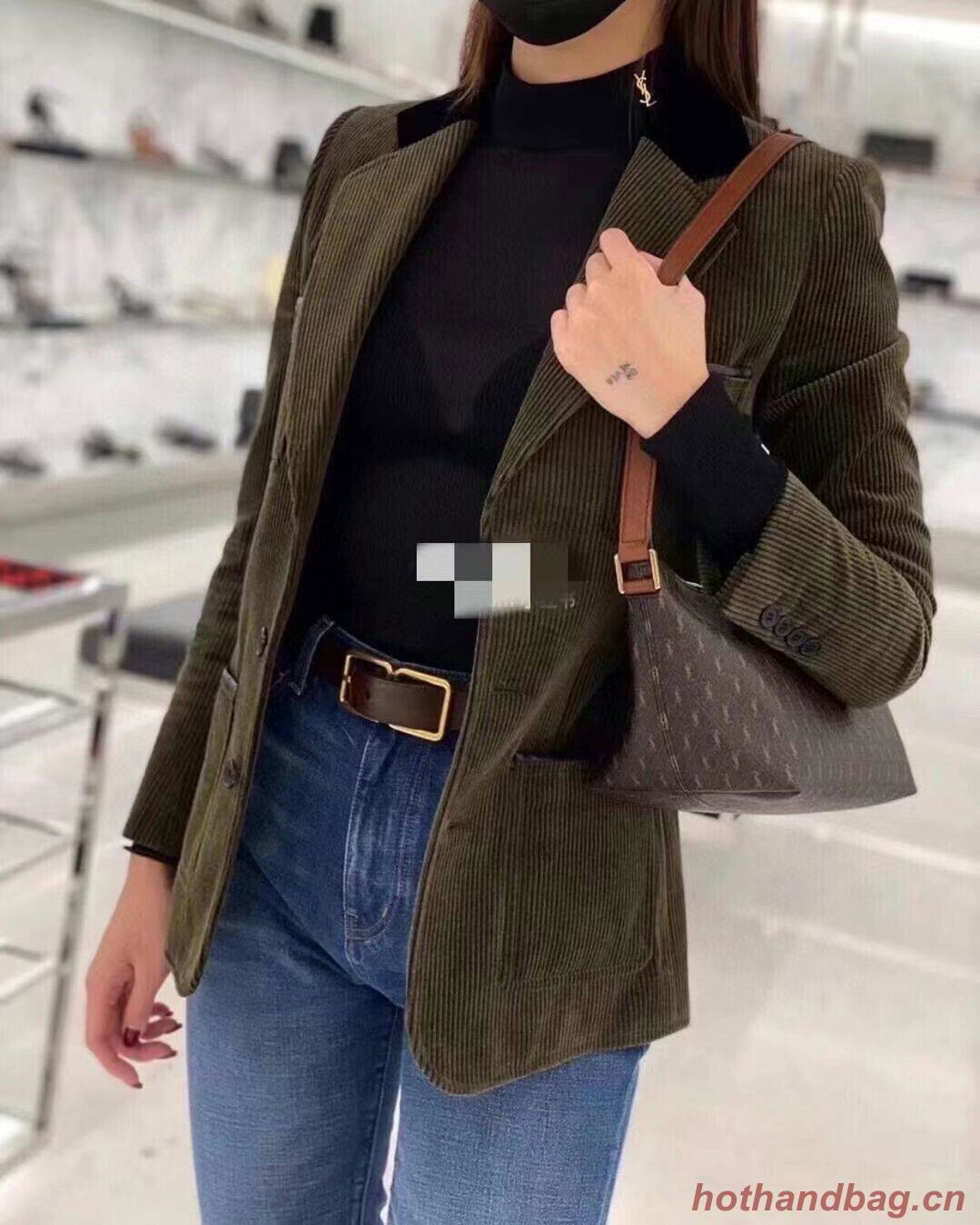 Yves Saint Laurent Canvas Shoulder Bag Y687490 brown Yves Saint Laurent Canvas Shoulder Bag Y687490 brown