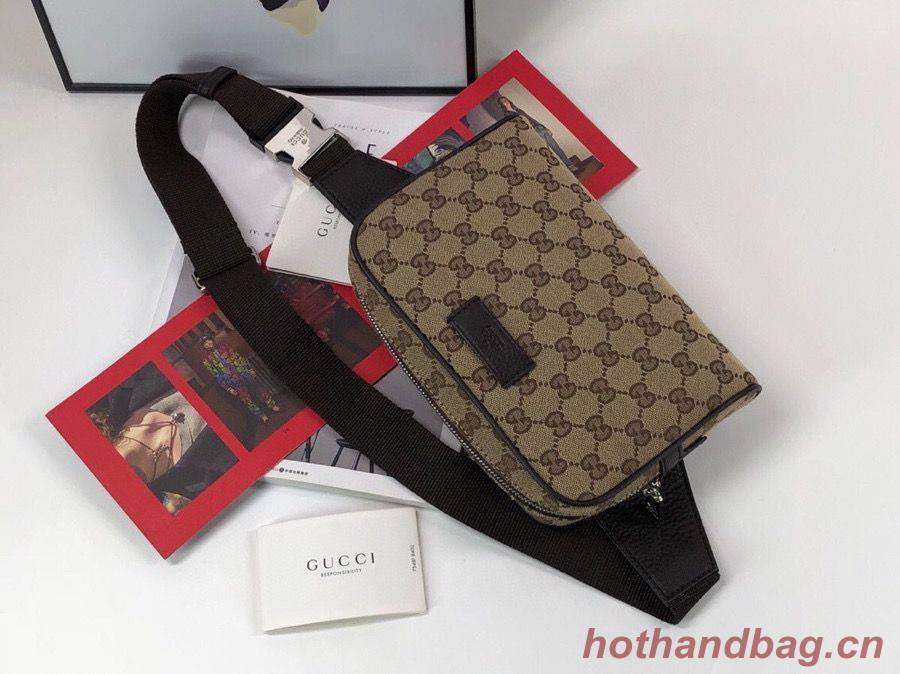 Gucci GG Original GG Leather belt bag 449174 Brown Gucci GG Original GG Leather belt bag 449174 Brown