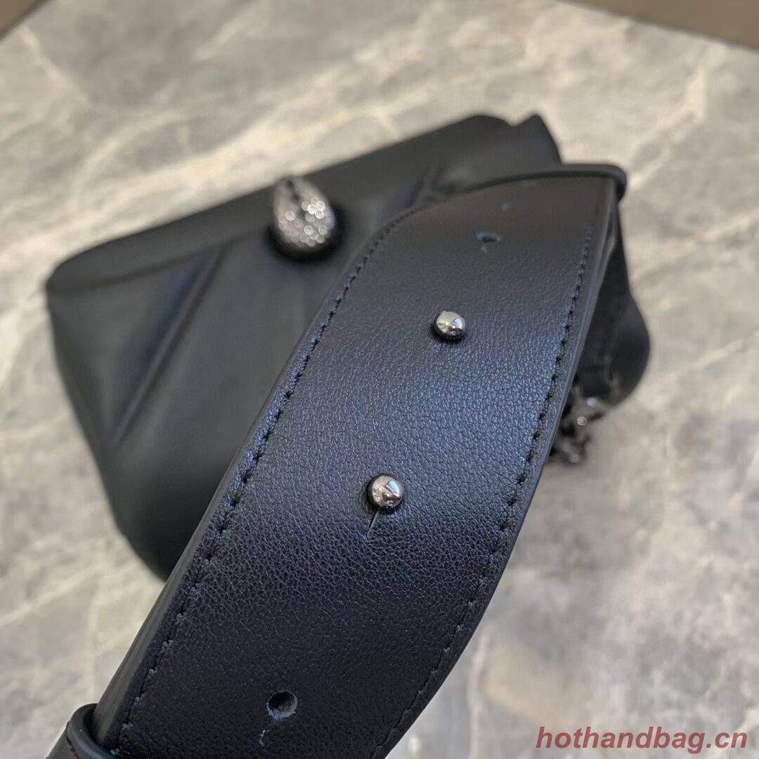 Bvlgari Serpenti Forever leather small crossbody bag B219068 black Bvlgari Serpenti Forever leather small crossbody bag B219068 black