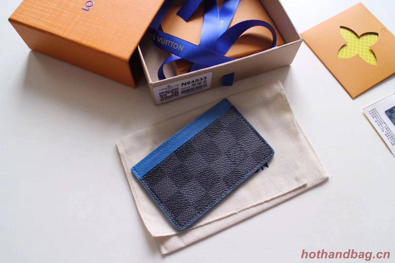 Louis Vuitto CARD HOLDER M80830 blue Louis Vuitto CARD HOLDER M80830 blue