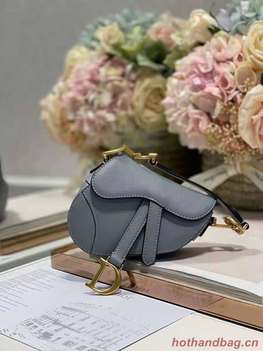 DIOR SADDLE BAG mini Calfskin C8160 blue DIOR SADDLE BAG mini Calfskin C8160 blue