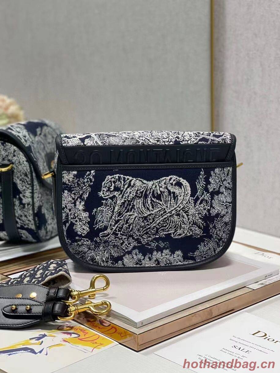 Large DIOR BOBBY BAG Warm Taupe Box Oblique Embroidery C9267 dark blue Large DIOR BOBBY BAG Warm Taupe Box Oblique Embroidery C9267 dark blue