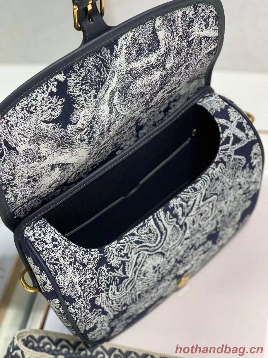 Large DIOR BOBBY BAG Warm Taupe Box Oblique Embroidery C9267 dark blue Large DIOR BOBBY BAG Warm Taupe Box Oblique Embroidery C9267 dark blue