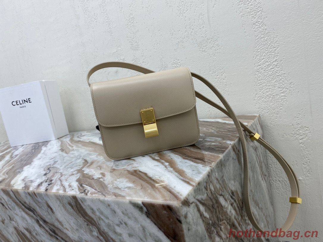 Celine Classic Box Teen Flap Bag Original Calfskin Leather 3379 Grey Celine Classic Box Teen Flap Bag Original Calfskin Leather 3379 Grey
