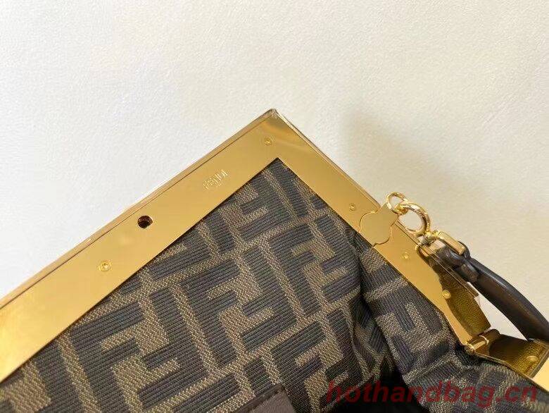 FENDI FIRST MEDIUM leather bag 8BP127AB Dark brown FENDI FIRST MEDIUM leather bag 8BP127AB Dark brown