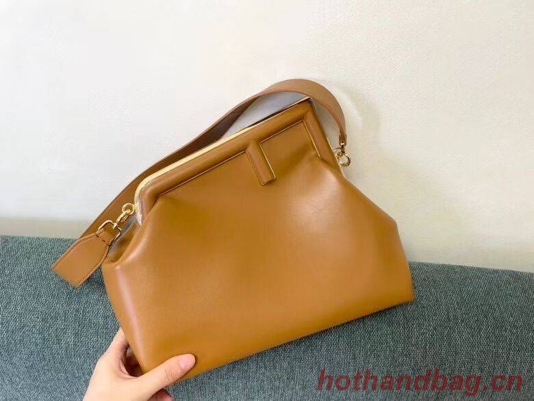 FENDI FIRST MEDIUM leather bag 8BP127AB brown FENDI FIRST MEDIUM leather bag 8BP127AB brown