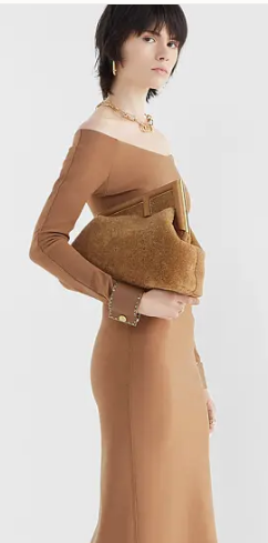 FENDI FIRST MEDIUM sheepskin bag 8BP127AH Beige FENDI FIRST MEDIUM sheepskin bag 8BP127AH Beige
