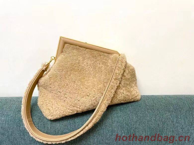 FENDI FIRST MEDIUM sheepskin bag 8BP127AH Beige FENDI FIRST MEDIUM sheepskin bag 8BP127AH Beige