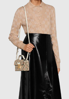 Gucci Padlock berry print mini bag 652683 White Gucci Padlock berry print mini bag 652683 White