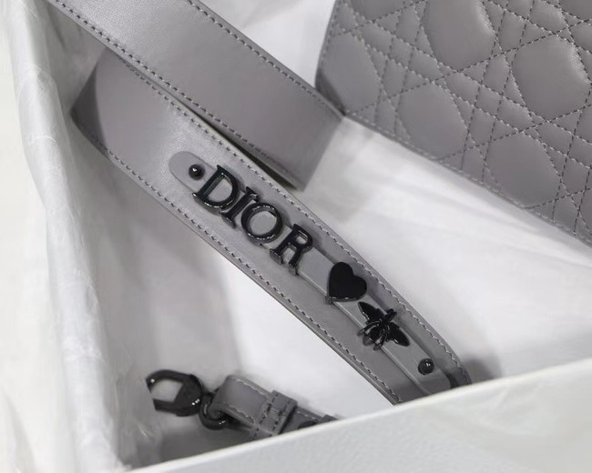 LADY DIOR MY ABCDIOR BAG Cannage Lambskin M0538I gray