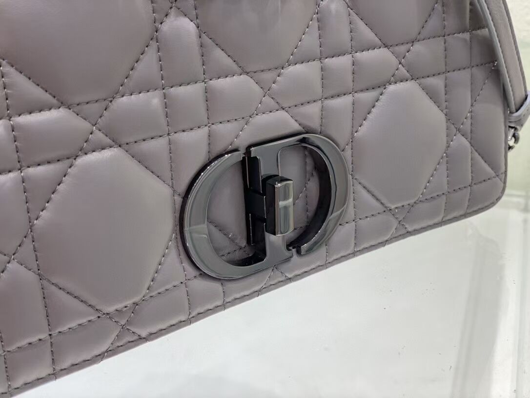 LARGE DIOR CARO BAG Gradient Cannage Lambskin M9243E gray LARGE DIOR CARO BAG Gradient Cannage Lambskin M9243E gray