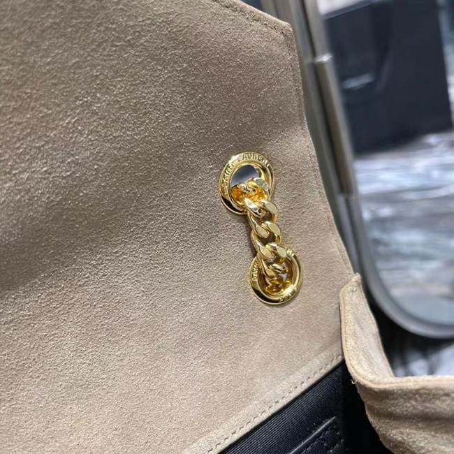 Yves Saint Laurent ENVELOPE MEDIUM BAG IN MIX MATELASSE SUEDE 487206 BEIGE