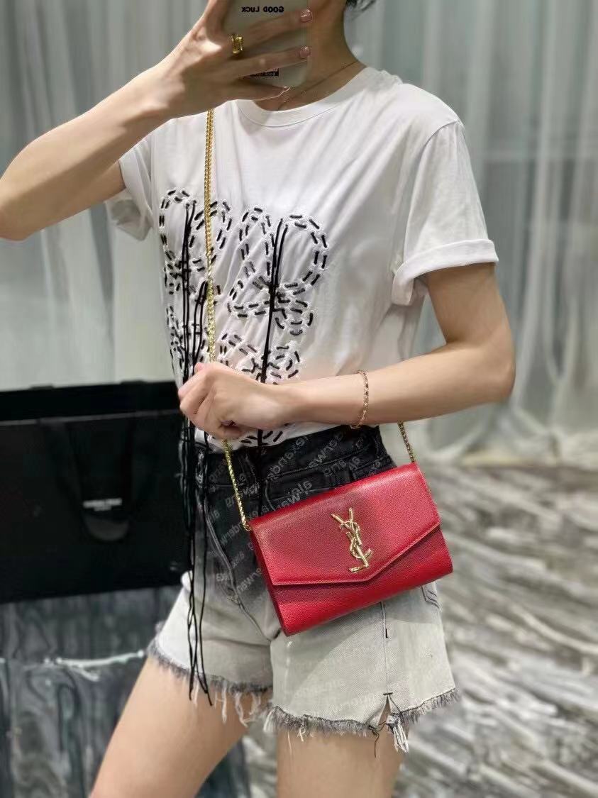Yves Saint Laurent Calf leather cross-body bag Y707788 red Yves Saint Laurent Calf leather cross-body bag Y707788 red