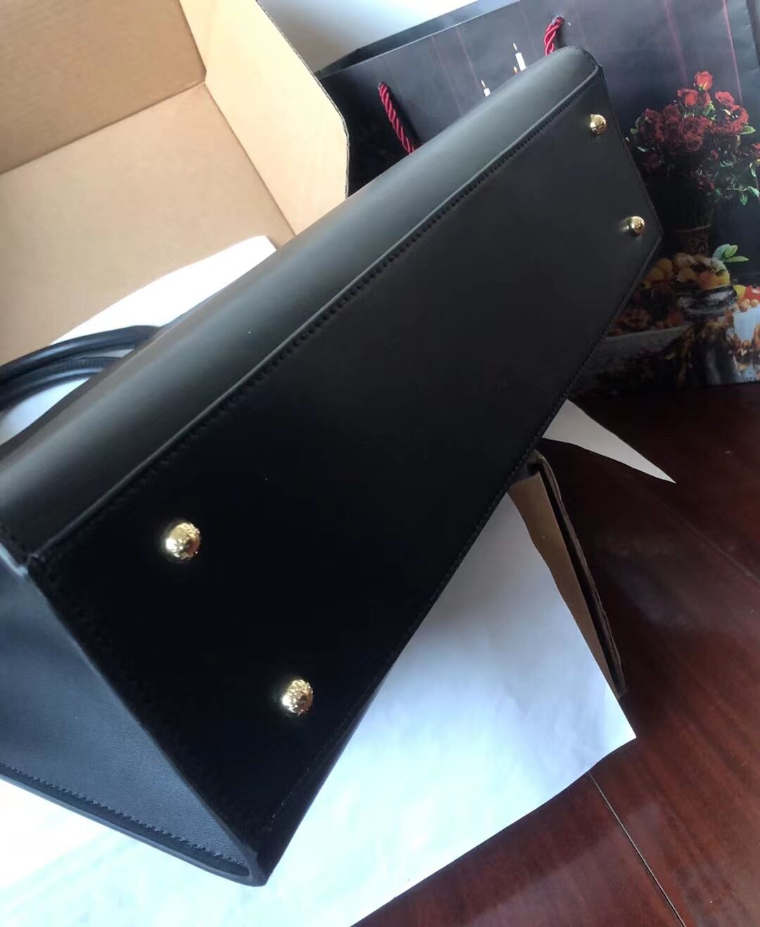 Dolce & Gabbana Origianl Leather Shoulder Bag 3041 black Dolce & Gabbana Origianl Leather Shoulder Bag 3041 black