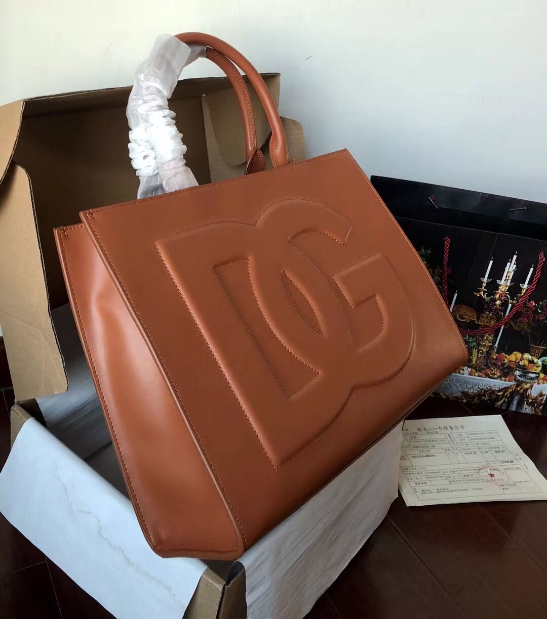 Dolce & Gabbana Origianl Leather Shoulder Bag 3041 brown Dolce & Gabbana Origianl Leather Shoulder Bag 3041 brown