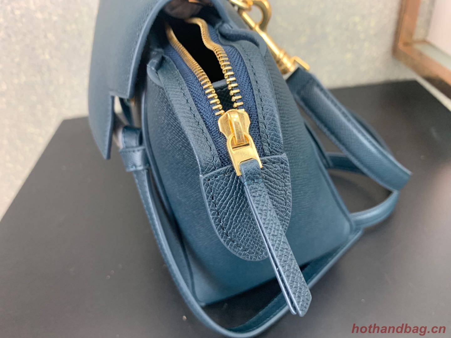 Celine Small Belt Bag Original Leather C9984 Dark Blue Celine Small Belt Bag Original Leather C9984 Dark Blue