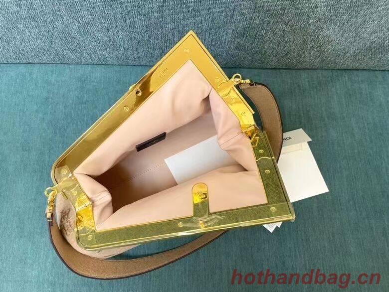 FENDI FIRST MEDIUM flannel bag with embroidery 8BP127A Beige FENDI FIRST MEDIUM flannel bag with embroidery 8BP127A Beige
