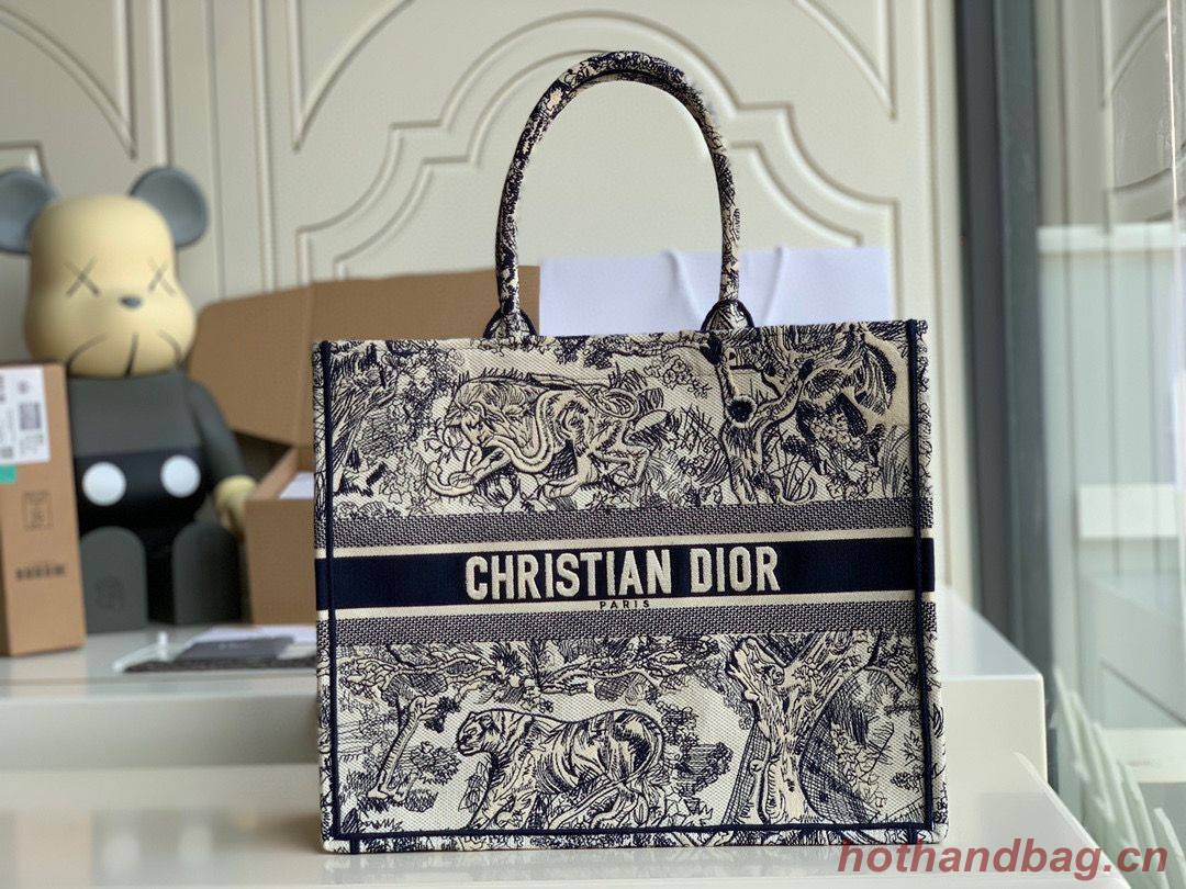 DIOR BOOK TOTE BAG TOILE DE JOUY M1286ZT Customized Name