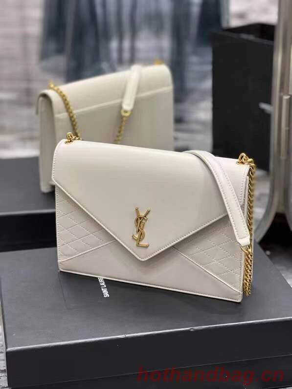YSL GABY CHAIN BAG IN VINTAGE LAMBSKIN 668864 white YSL GABY CHAIN BAG IN VINTAGE LAMBSKIN 668864 white