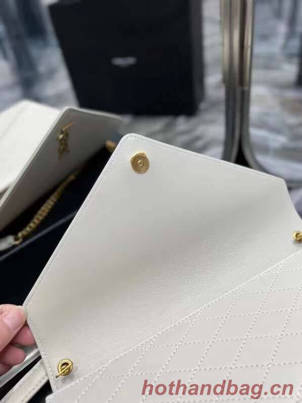 YSL GABY CHAIN BAG IN VINTAGE LAMBSKIN 668864 white YSL GABY CHAIN BAG IN VINTAGE LAMBSKIN 668864 white