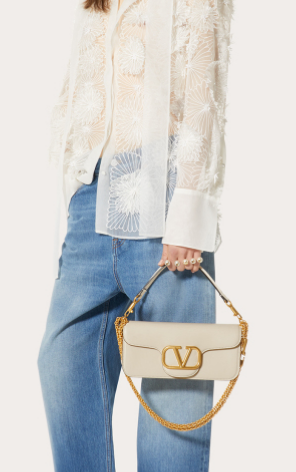 VALENTINO GARAVANI Loco Calf leather bag 2B0K30 white VALENTINO GARAVANI Loco Calf leather bag 2B0K30 white