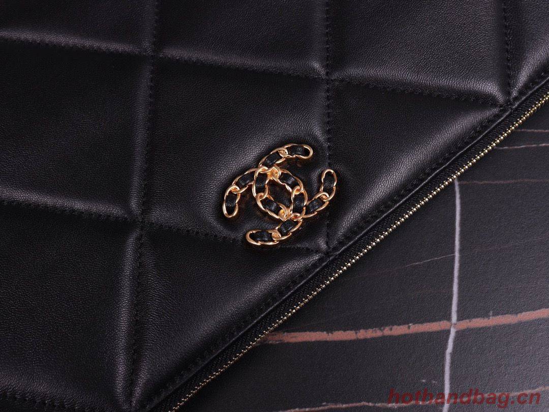 CHANEL 19 Sheepskin Original Leather Carry on bag AP0952 Black CHANEL 19 Sheepskin Original Leather Carry on bag AP0952 Black