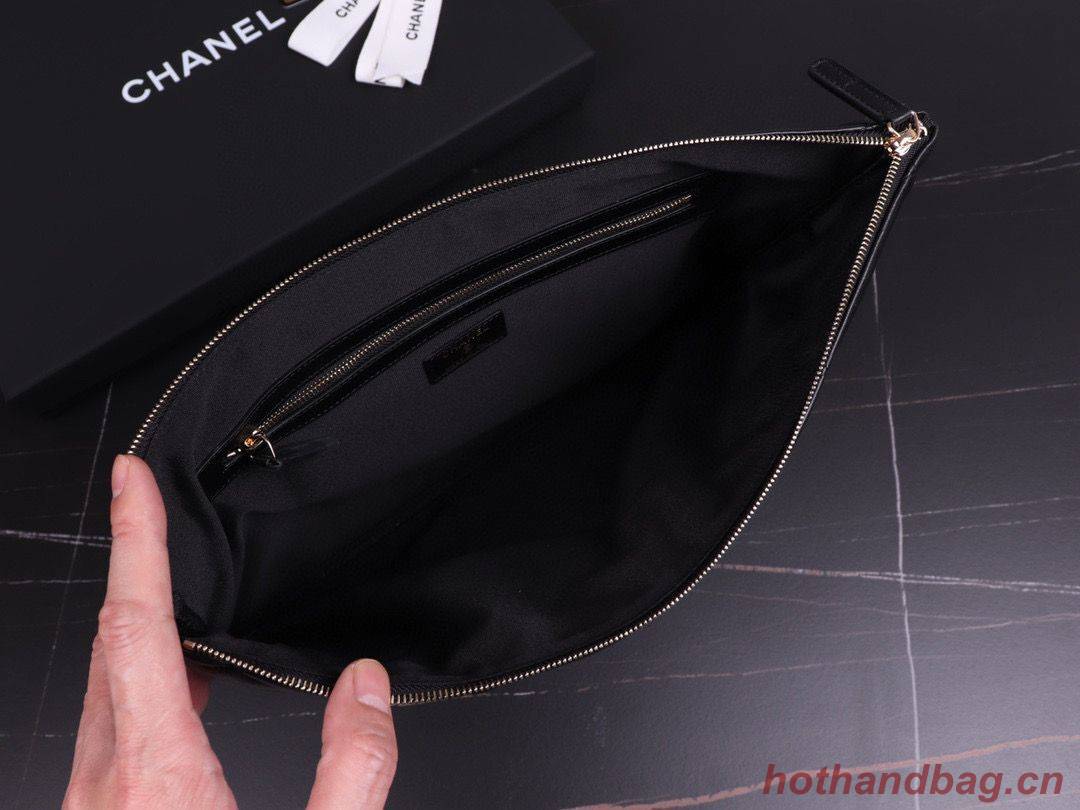 CHANEL 19 Sheepskin Original Leather Carry on bag AP0952 Black CHANEL 19 Sheepskin Original Leather Carry on bag AP0952 Black