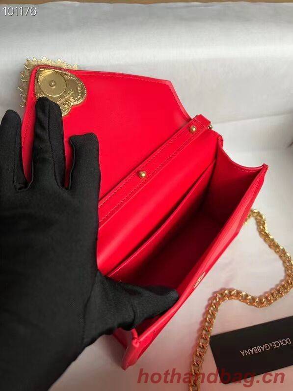 Dolce & Gabbana Origianl Leather Shoulder Bag 4011 red Dolce & Gabbana Origianl Leather Shoulder Bag 4011 red