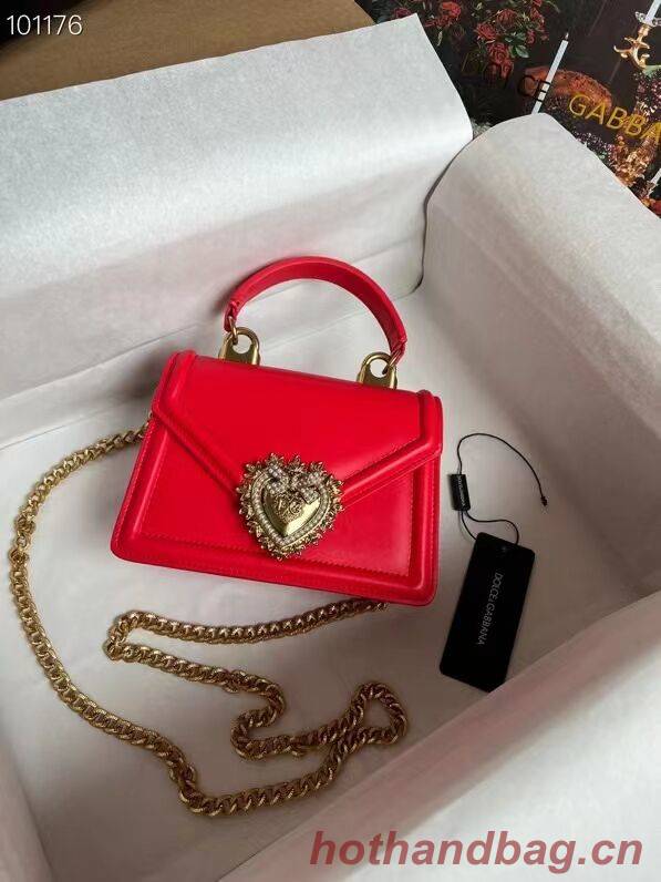 Dolce & Gabbana Origianl Leather Shoulder Bag 4011 red Dolce & Gabbana Origianl Leather Shoulder Bag 4011 red