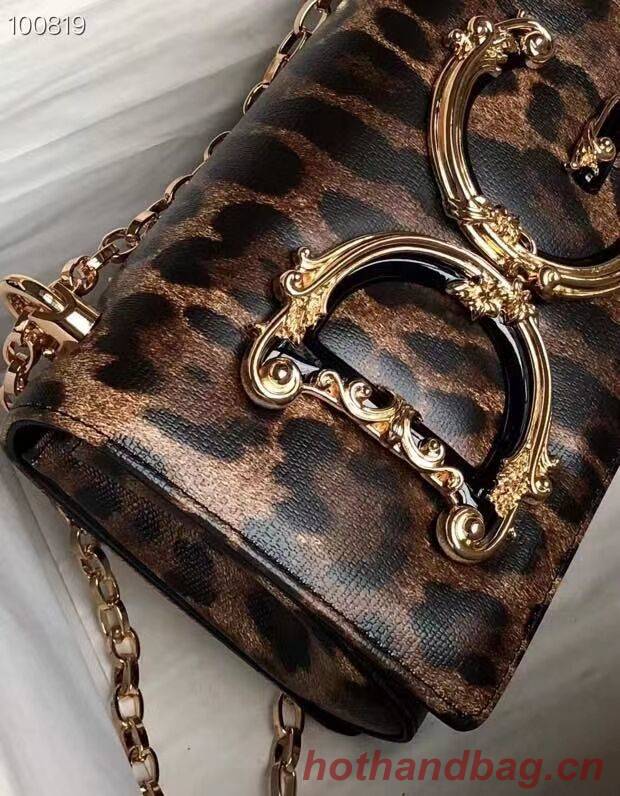 Dolce & Gabbana Origianl Leopard Print Leather Shoulder Bag 4006-1 brown Dolce & Gabbana Origianl Leopard Print Leather Shoulder Bag 4006-1 brown