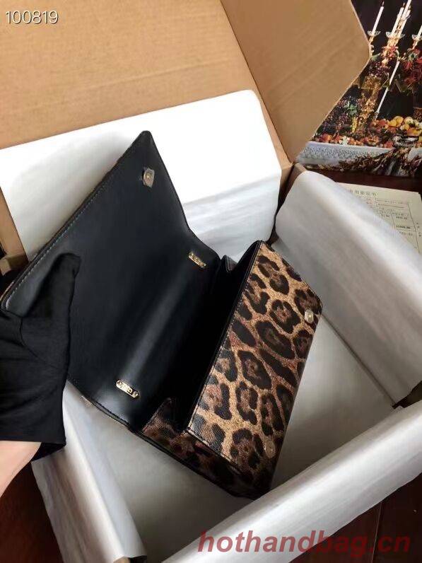 Dolce & Gabbana Origianl Leopard Print Leather Shoulder Bag 4006-1 brown Dolce & Gabbana Origianl Leopard Print Leather Shoulder Bag 4006-1 brown