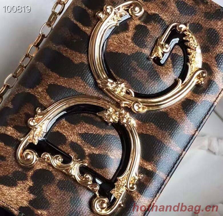 Dolce & Gabbana Origianl Leopard Print Leather Shoulder Bag 4006-1 brown Dolce & Gabbana Origianl Leopard Print Leather Shoulder Bag 4006-1 brown
