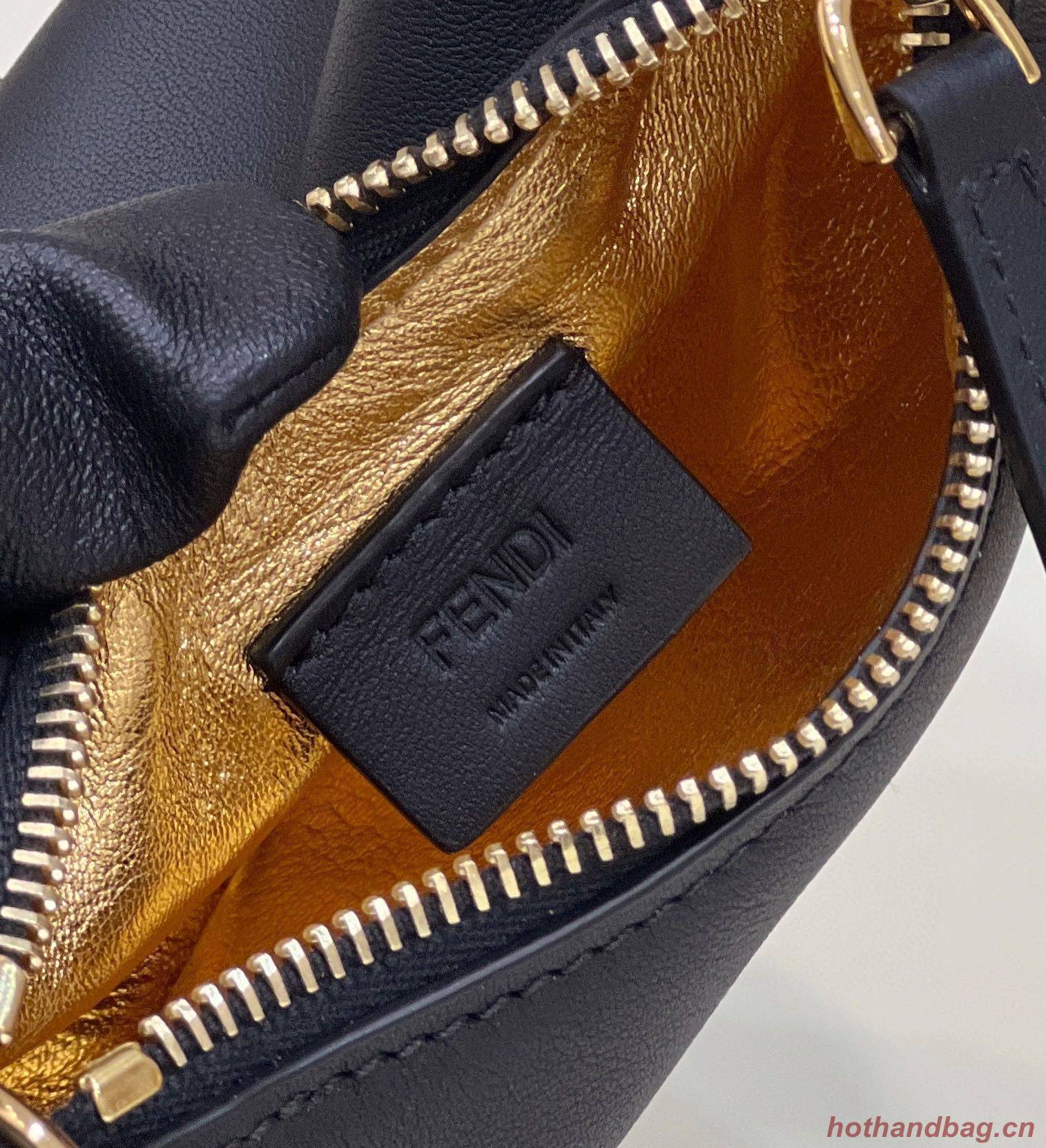 Fendi Praphy Original Leather Big FENDI Logo Mini Bag 80056S Black Fendi Praphy Original Leather Big FENDI Logo Mini Bag 80056S Black